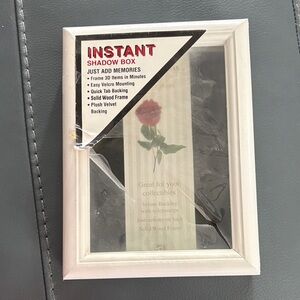 Instant Shadow Box with White Frame